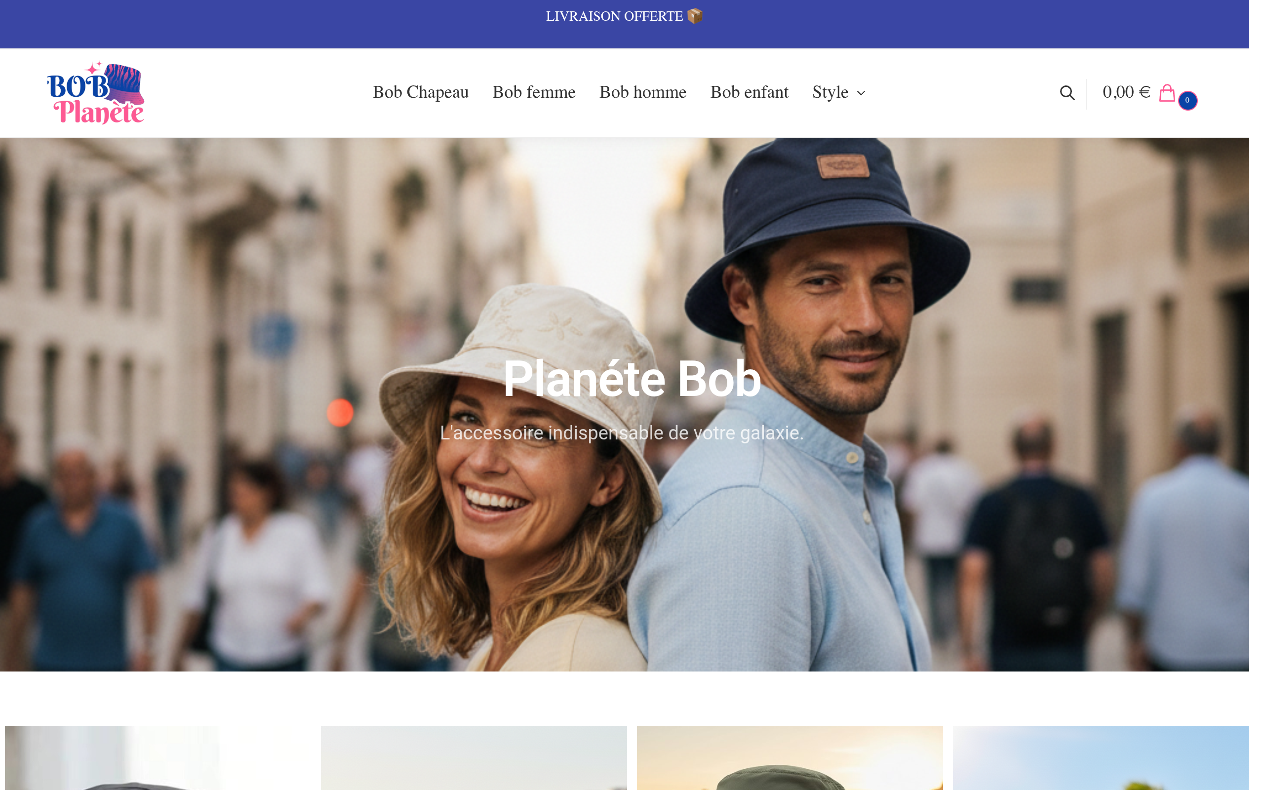 Aperçu du site Planète Bob